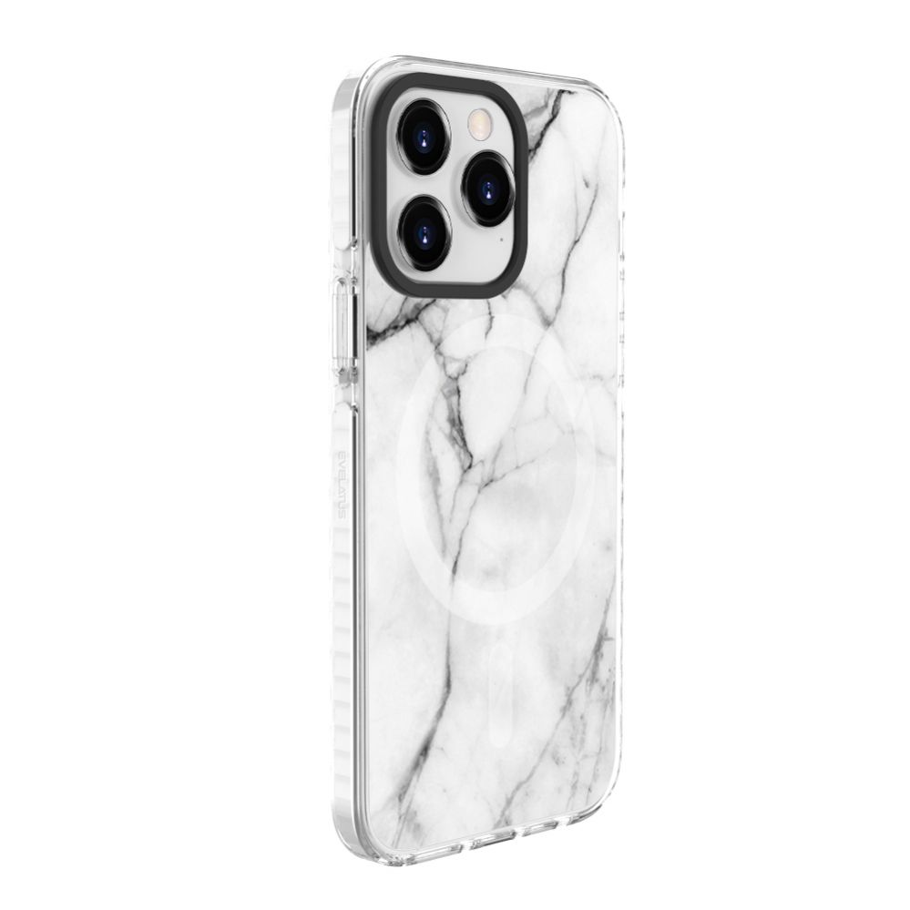 Tagakaaned Evelatus Apple iPhone 15 Pro PC+TPU With MagSafe Customized Print Marble White