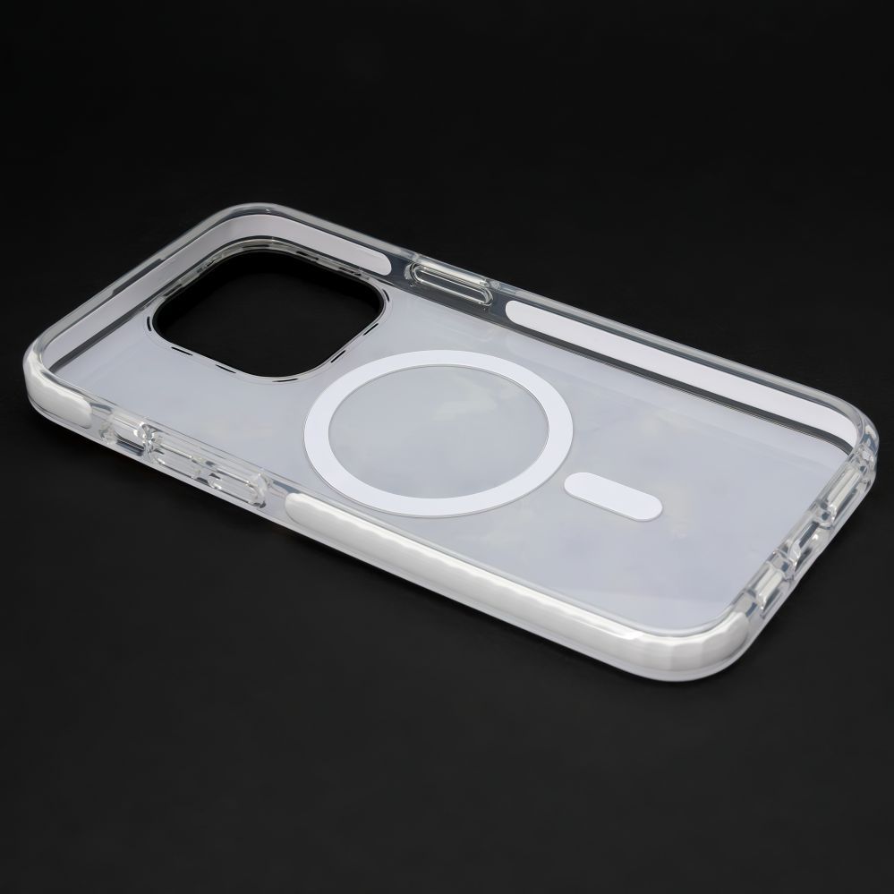 Back panel cover Evelatus Apple iPhone 15 Pro PC+TPU With MagSafe Customized Print Marble Pink