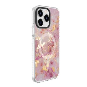 Back panel cover Evelatus Apple iPhone 15 Pro Max PC+TPU With MagSafe Customized Print Pink