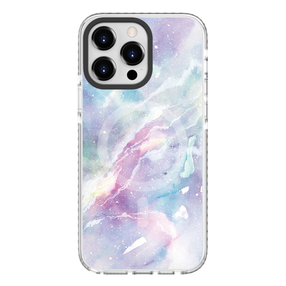 Back panel cover Evelatus Apple iPhone 15 Pro Max PC+TPU With MagSafe Customized Print Purple
