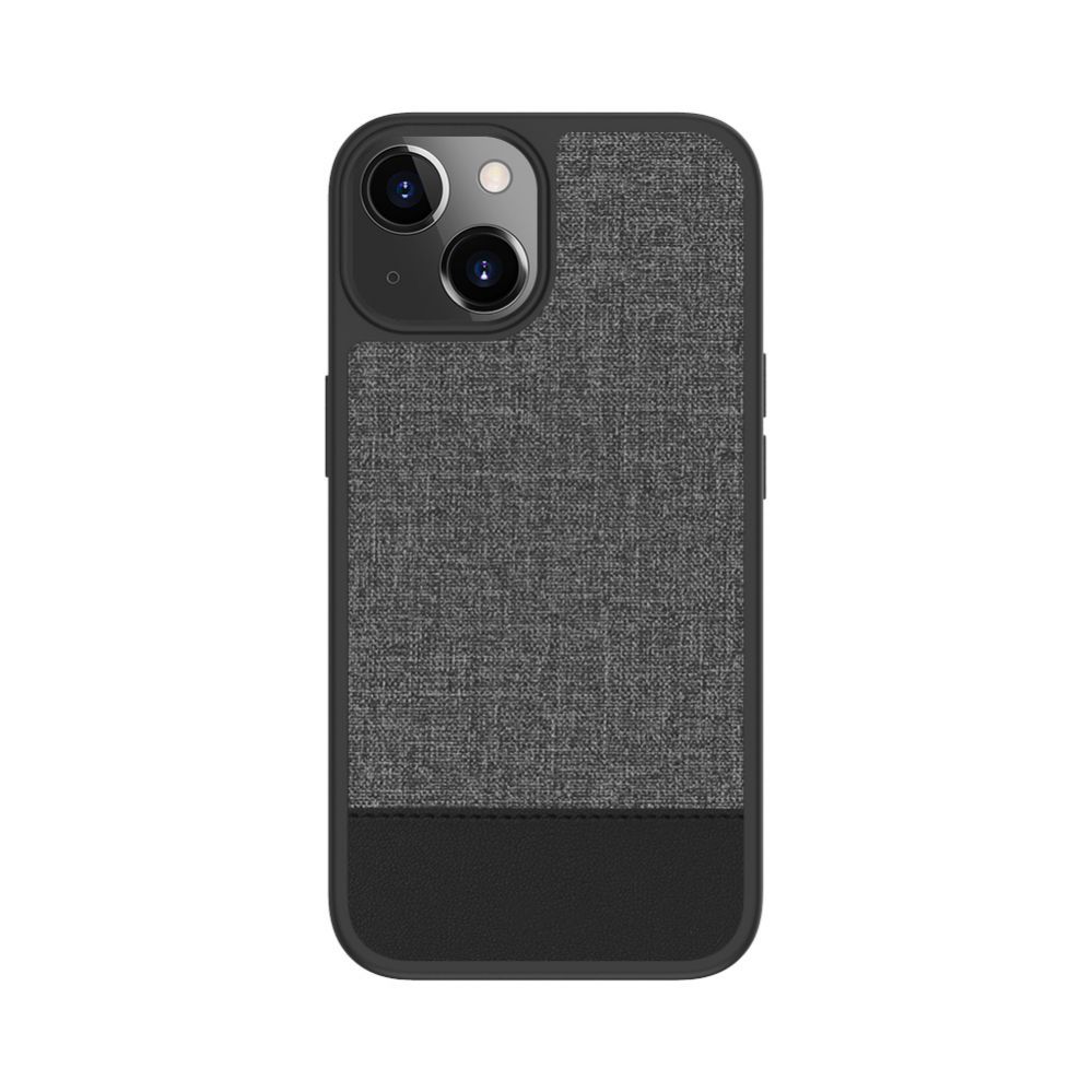 Back panel cover Evelatus Apple iPhone 15 Plactic Leather Magsafe Back Cover Gray