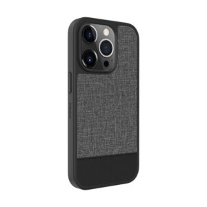 Aizmugurējais vāciņš Evelatus Apple iPhone 15 Pro Max Plactic Leather Magsafe Back Cover Gray