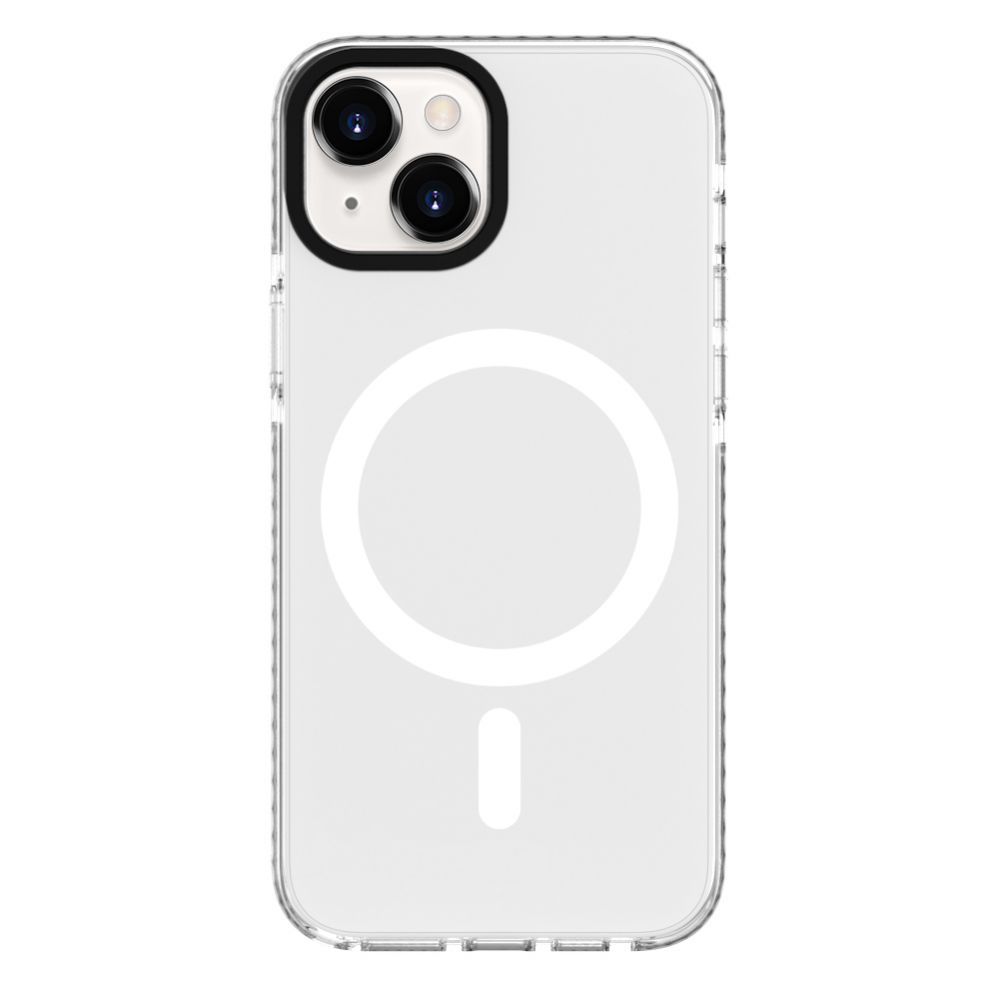 Back panel cover Evelatus Apple iPhone 15 Plus Clear Case PC+TPU With MagSafe Transparent