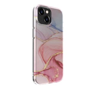 Back panel cover Evelatus Apple iPhone 15 PC Customized Print Design Marble Pink