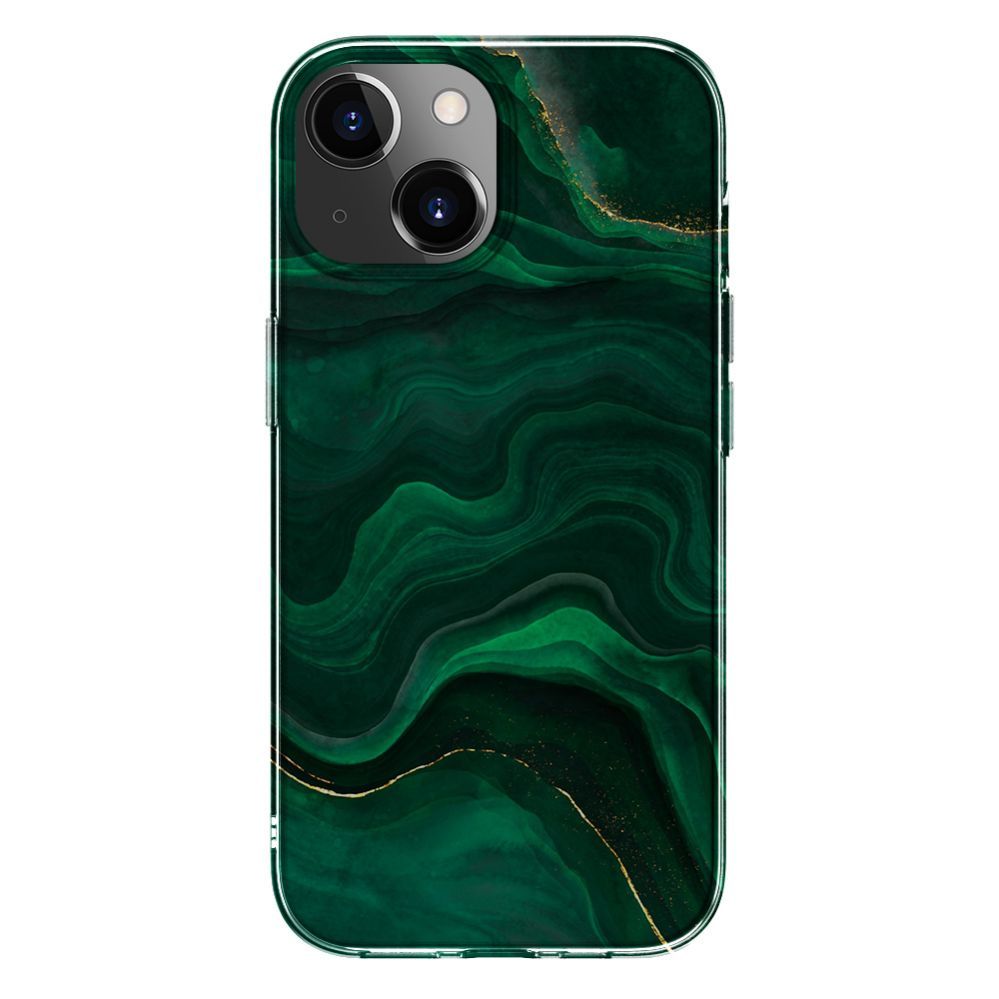 Aizmugurējais vāciņš Evelatus Apple iPhone 15 Plus PC Customized Print Design Marble Green