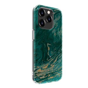 Aizmugurējais vāciņš Evelatus Apple iPhone 15 Pro PC Customized Print Design Marble Turquoise