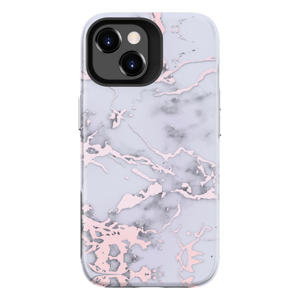 Back panel cover Evelatus Apple iPhone 15 Armor case TPU+PC Customized Print Design Silver