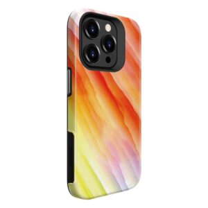 Back panel cover Evelatus Apple iPhone 15 Pro Armor case TPU+PC Customized Print Design Yellow Orange