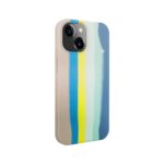 Tagakaaned Evelatus Apple iPhone 15 Silicone case Multi-Colored Blue Pink