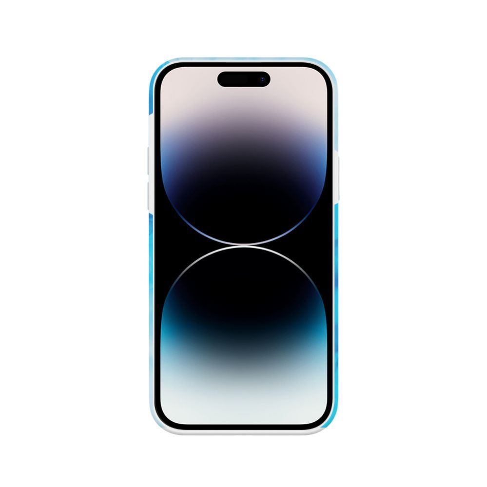 Back panel cover Evelatus Apple iPhone 15 Pro Max Premium Silicone case Customized Print Blue