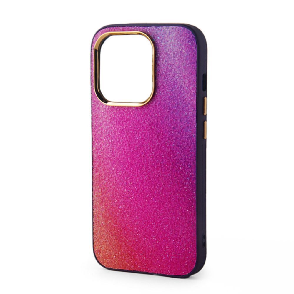 Back panel cover iLike Apple iPhone 15 Print Desire Customized Diamonds Case Purple