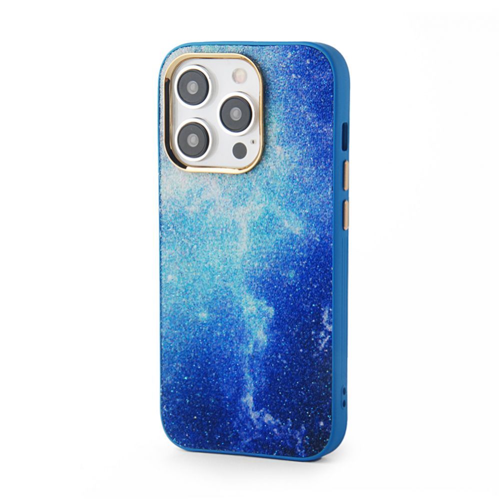 Back panel cover iLike Apple iPhone 15 Pro Print Desire Customized Diamonds Case Blue