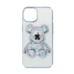 Back panel cover iLike Apple iPhone 14 Silicone Case Print Desire Bear Silver
