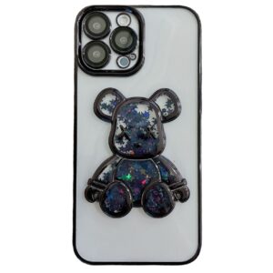 Back panel cover iLike Apple iPhone 14 Pro Silicone Case Print Desire Bear Black