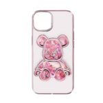 Back panel cover iLike Apple iPhone 15 Silicone Case Print Desire Bear Pink