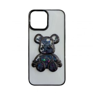 Nugarėlės dėklai iLike Apple iPhone 15 Silicone Case Print Desire Bear Black