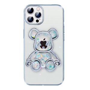 Back panel cover iLike Apple iPhone 15 Pro Silicone Case Print Desire Bear Silver