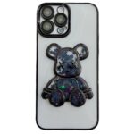 Aizmugurējais vāciņš iLike Apple iPhone 15 Pro Silicone Case Print Desire Bear Black