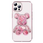Back panel cover iLike Apple iPhone 15 Pro Max Silicone Case Print Desire Bear Pink
