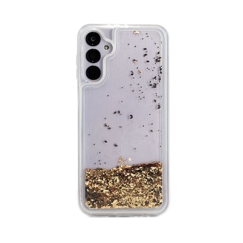 Tagakaaned iLike Samsung Galaxy A14 5G Silicone Case Water Glitter Gold