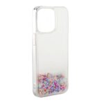 Nugarėlės dėklai iLike Apple iPhone 13 Silicone Case Water Glitter Rainbow