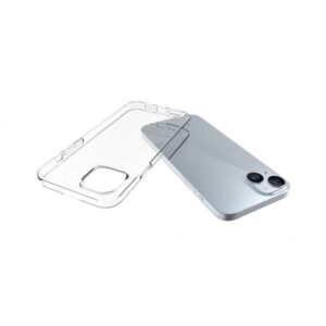 Nugarėlės dėklai Evelatus Apple iPhone 15 Plus Clear Silicone Case 1.5mm TPU Transparent