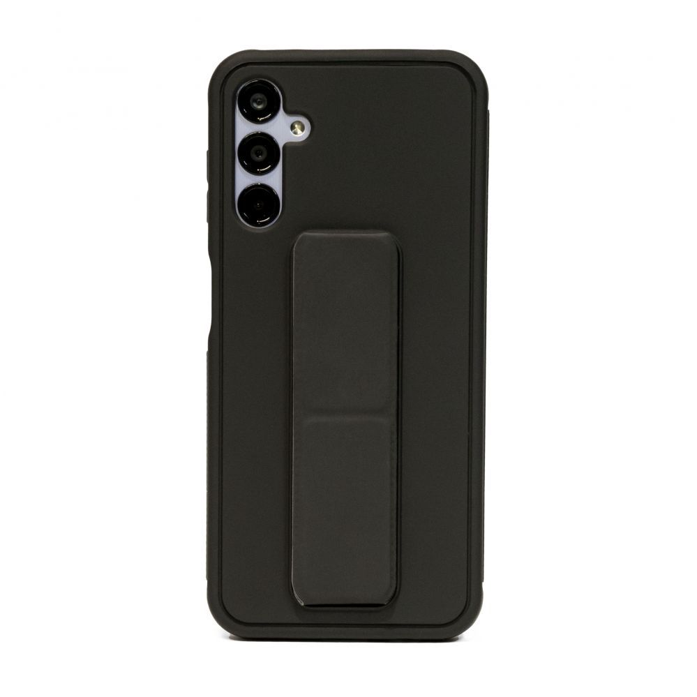 Back panel cover iLike Samsung Galaxy A14 5G Silicone Case with stand Black