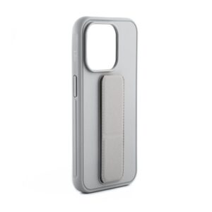 Nugarėlės dėklai iLike Apple iPhone 15 Plus Silicone Case with stand Silver
