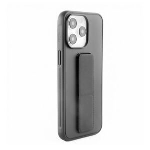 Nugarėlės dėklai iLike Apple iPhone 15 Pro Max Silicone Case with stand Black