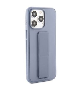 Aizmugurējais vāciņš iLike Apple iPhone 14 Pro Silicone Case with stand Purple