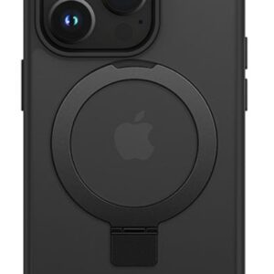 Back panel cover iLike Apple iPhone 15 Kickstand Case with MagSafe Black
