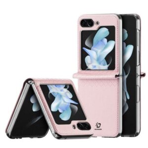 Kaaned - kaaned Dux Ducis Samsung Galaxy Z Flip5 5G Flip Leather Case Wallet Pink