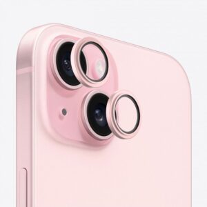 Apsauginiai stiklai Evelatus Apple iPhone 15 Camera Lens Protector Armor Pink