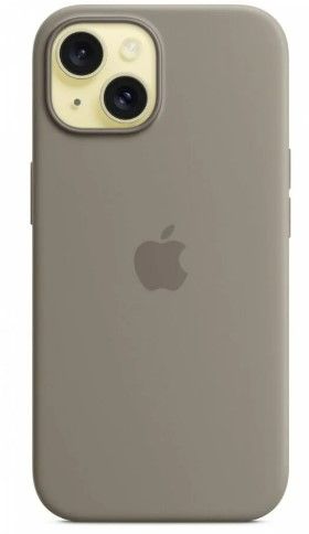 Back panel cover Apple - iPhone 15 Silicone Case with MagSafe - Clay