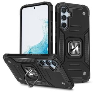 Nugarėlės dėklai iLike Samsung Galaxy A34 5G Ring Armor case Black