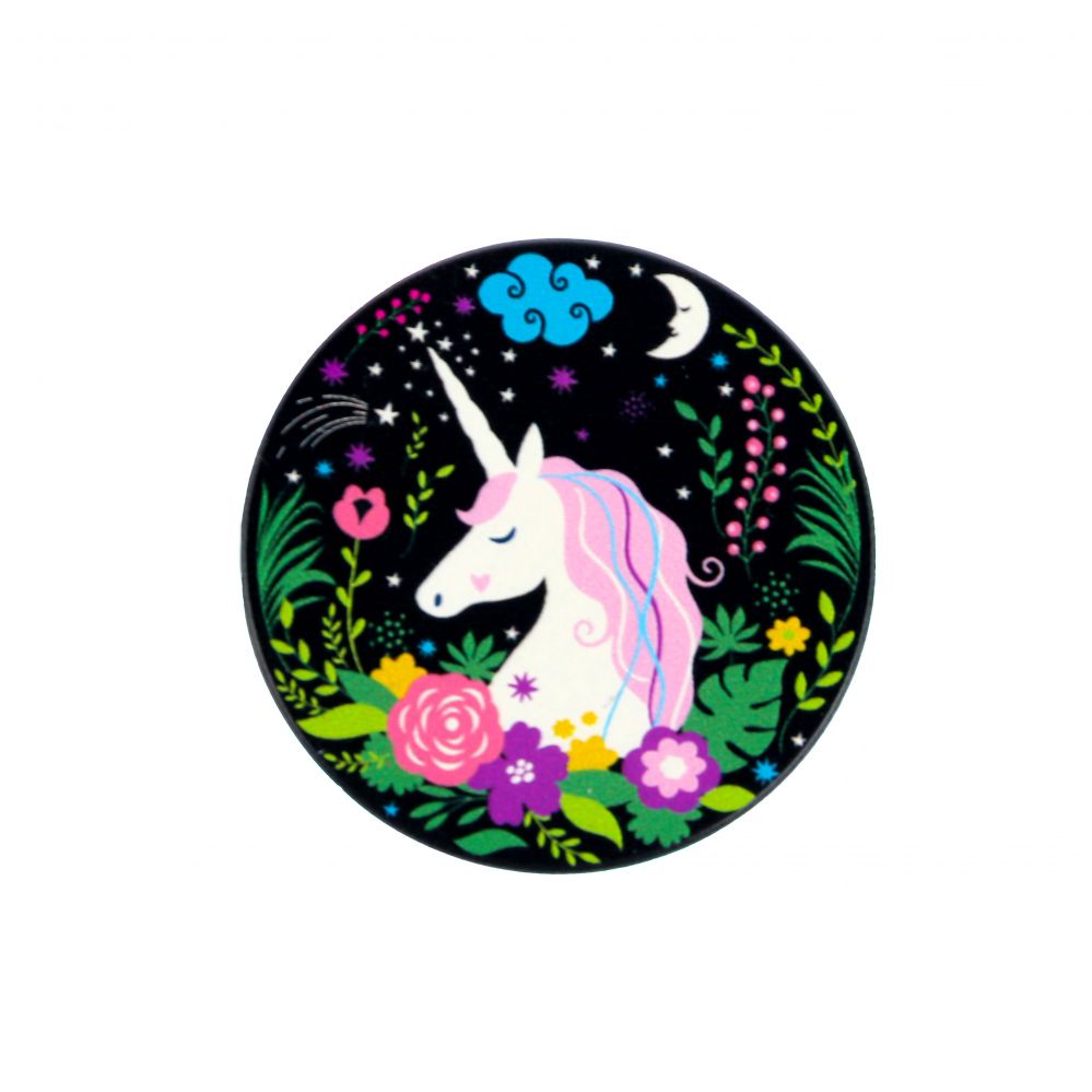Universalus laikiklis (Popsocket) iLike Universal Pop Holder Unicorn Black