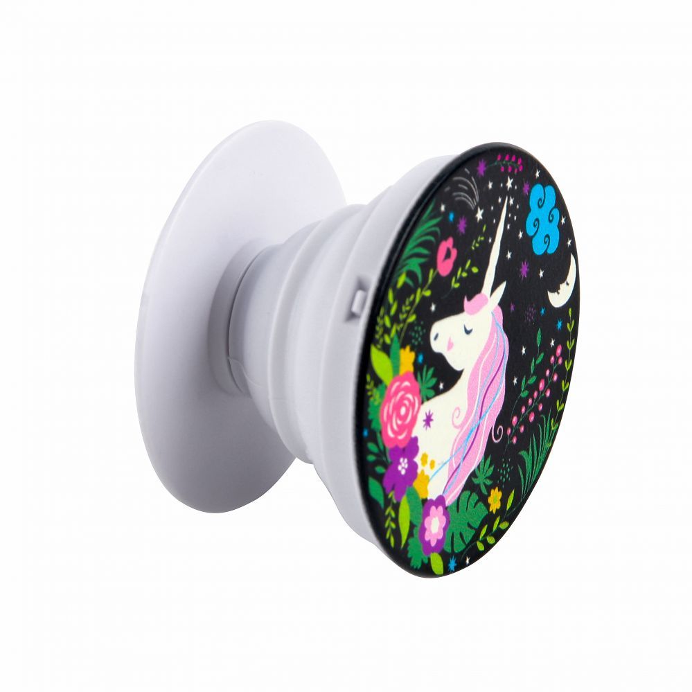 Universalus laikiklis (Popsocket) iLike Universal Pop Holder Unicorn Black