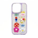 Nugarėlės dėklai iLike Apple iPhone 13 EPOXY CARTOON COVER Purple