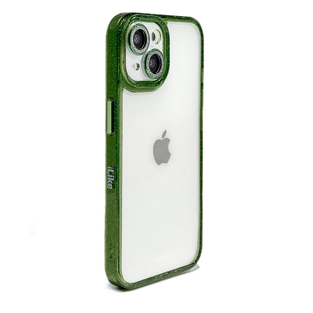 Tagakaaned iLike Apple iPhone 13 STARS LENS ACRYLIC COVER Green