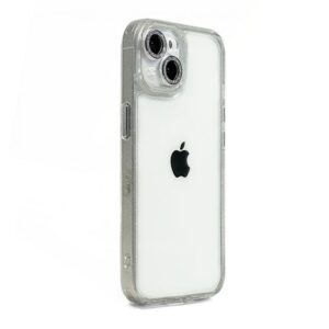 Back panel cover iLike Apple iPhone 15 Pro Max STARS LENS ACRYLIC COVER White