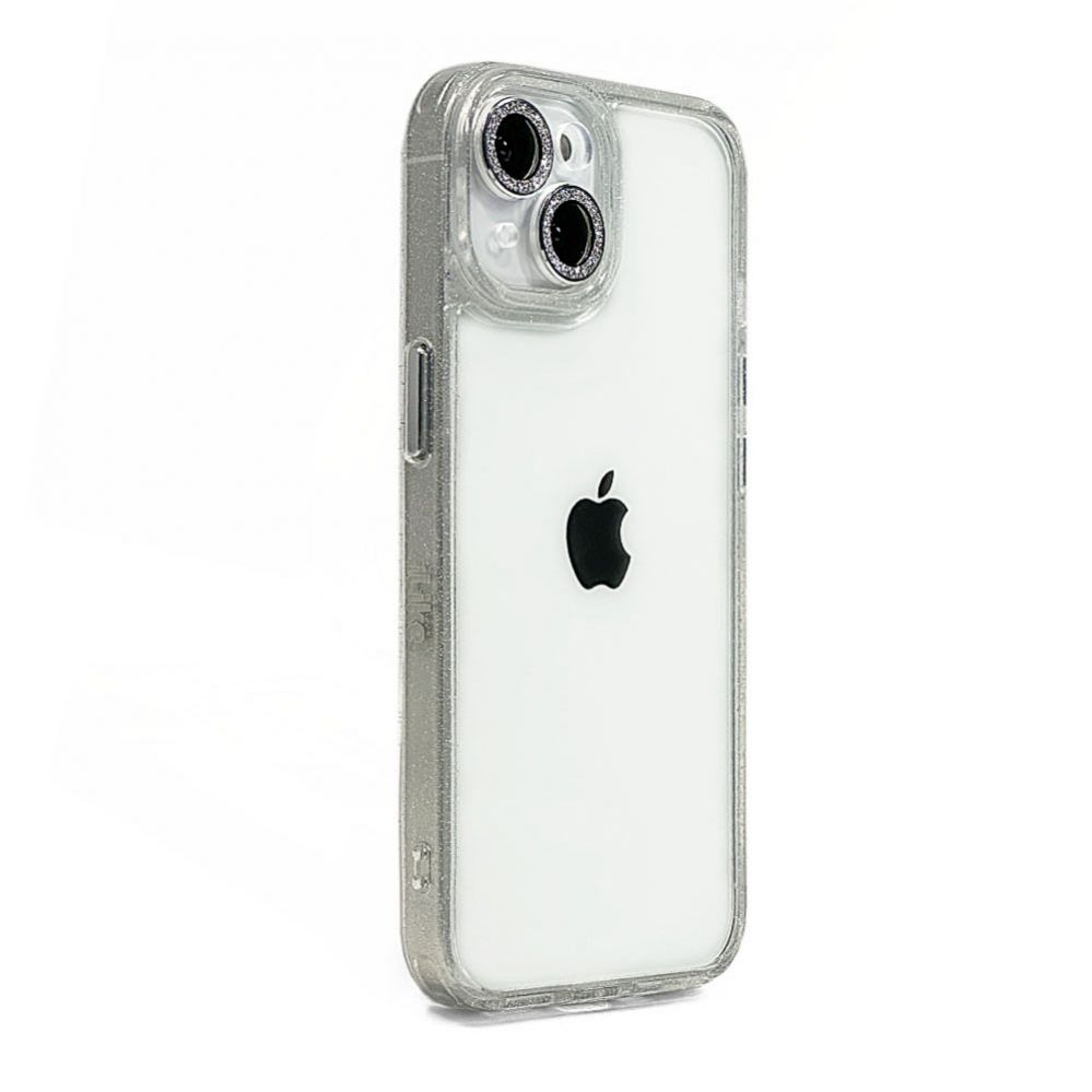 Back panel cover iLike Apple iPhone 15 Pro Max STARS LENS ACRYLIC COVER White