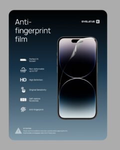 Protective film Evelatus  Premium HD Strong Anti-fingerprint film hydrogel screen protector Clear