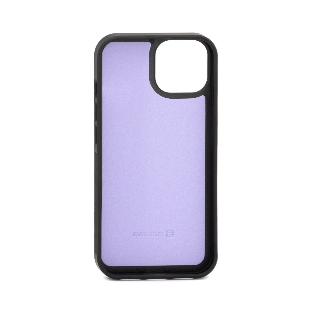 Back panel cover Evelatus Apple iPhone 15 Wallet and Slim Cover Case Purple