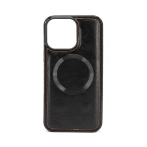Back panel cover Evelatus Apple iPhone 15 Pro Max Multifunctional Wallet wristband leather case Black