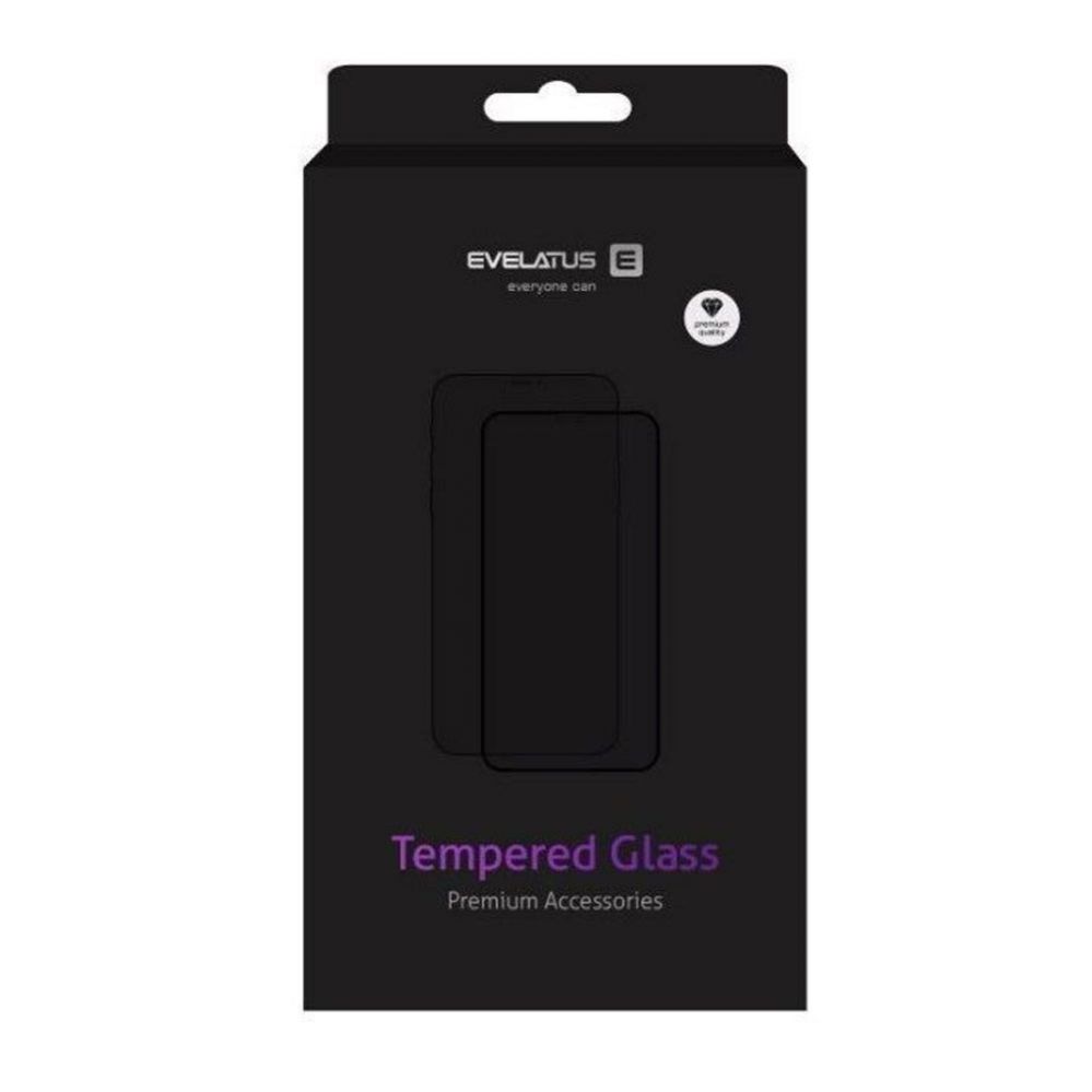 Aizsargstikls Evelatus Samsung Galaxy S23 FE 2.5D Full Cover Glass Anti-Static Black