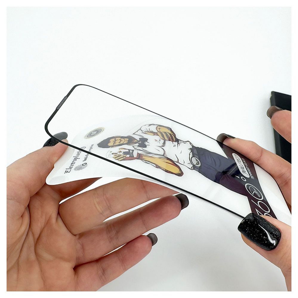 Protective glass Evelatus Apple iPhone 15 Plus 2.5D Full Cover Glass Anti-Static Light Black
