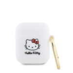 Headphone case Hello Kitty Apple Airpods 1/2 cover Silicone 3D Kitty Head White