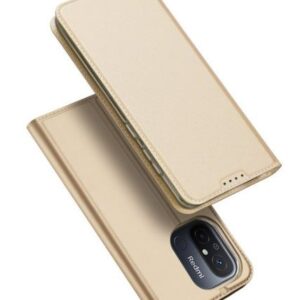 Kaaned - kaaned Dux Ducis Xiaomi Redmi 12C / Poco C55 / Cover Flip Card Wallet Stand case Gold