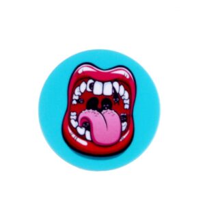 Universāls turētājs (Popsocket) iLike  Universal Pop Holder Lips Pink Blue