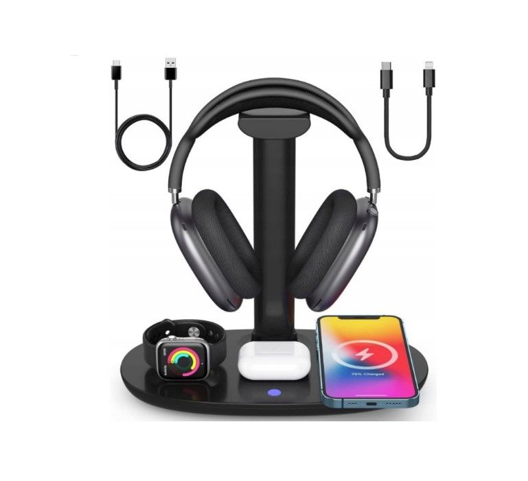 Juhtmeta laadija iLike 4in1 15W Wireless Magsafe Qi Charger Stand